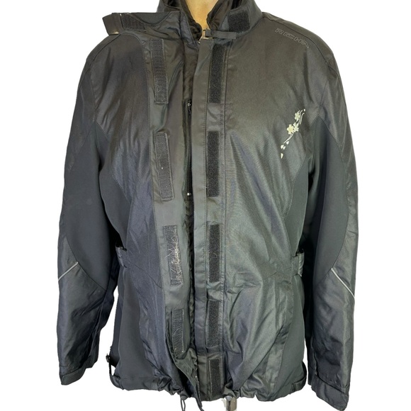 Richa Queen Jacket 2 Black Lady Jacket Rider Jacket Motorcycle Plus Size Medium - Picture 4 of 9